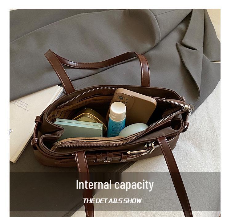 2025 Elegant Retro Suede Shoulder Bag: Women's Fashionable High-End Handbag for Autumn & Winter