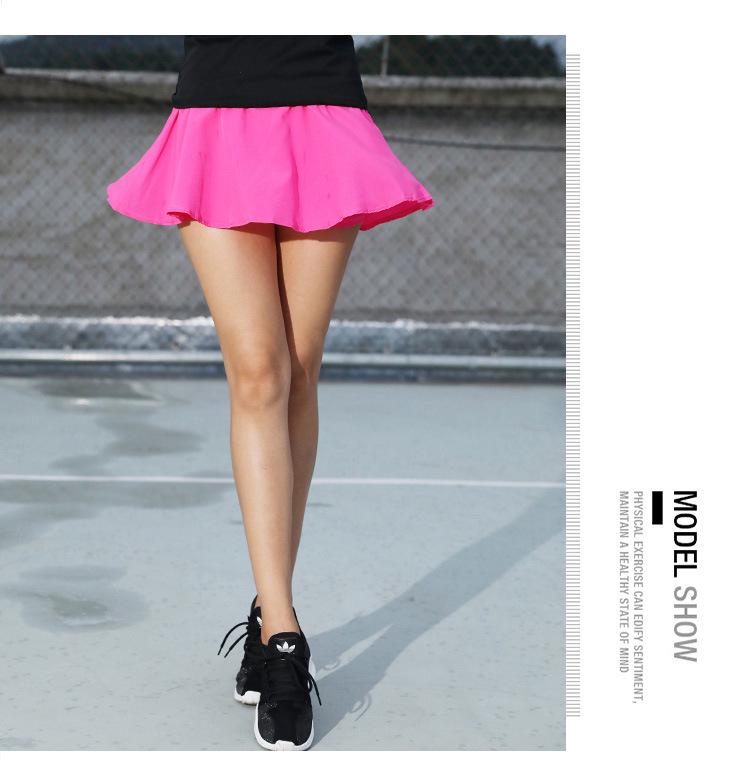 Dámské rychleschnoucí kalhoty se sukní pro tenis, tanec, jógu a běh – fitness šortky odolné proti vystavení.