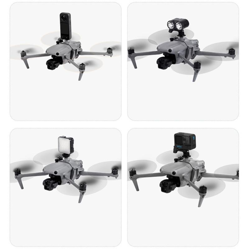 Drones Extended Adapter for Air3 Action Camera Holder with Screws and Adapter Drones Accessories Quadcopter Camera Mount