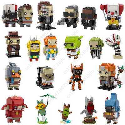 Moc herní filmová série Brickheadz akční figurka Stavební bloky Sestavte model anime figurku Filmová postava Cihly Hračka Dítě