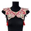 Embroidery Fringed Collar Elegant Detachable Collar Shawl Vintage Horseface Skirt Collar Costume Dressingup Accessories
