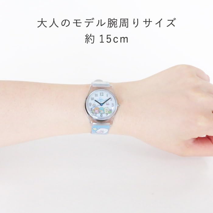 J-AXIS Sumikko Gurashi Plastic Watch, Officially Licensed Character Series, Mint, Casual Everyday Kids' Design