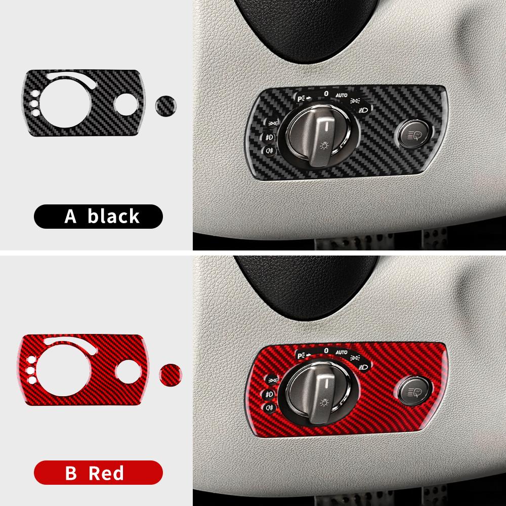 Interieur-Aufkleber im Carbonfaser-Stil für Mercedes Benz SLK R171 (2004-2010) - Armaturenbrett, Tür, Mittelkonsolen-Zierleisten-Aufkleber