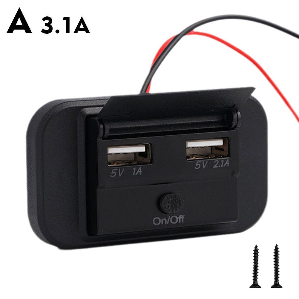RV PD Type C USB Port Car Fast Charger Socket Power Outlet Panel Mount Waterproof Mobile Phone Charger For Car Boat