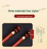 Pterocarpus Santalinus Premium Brass Shoehorn with Long Handle - Easy Lift for Pregnant Women