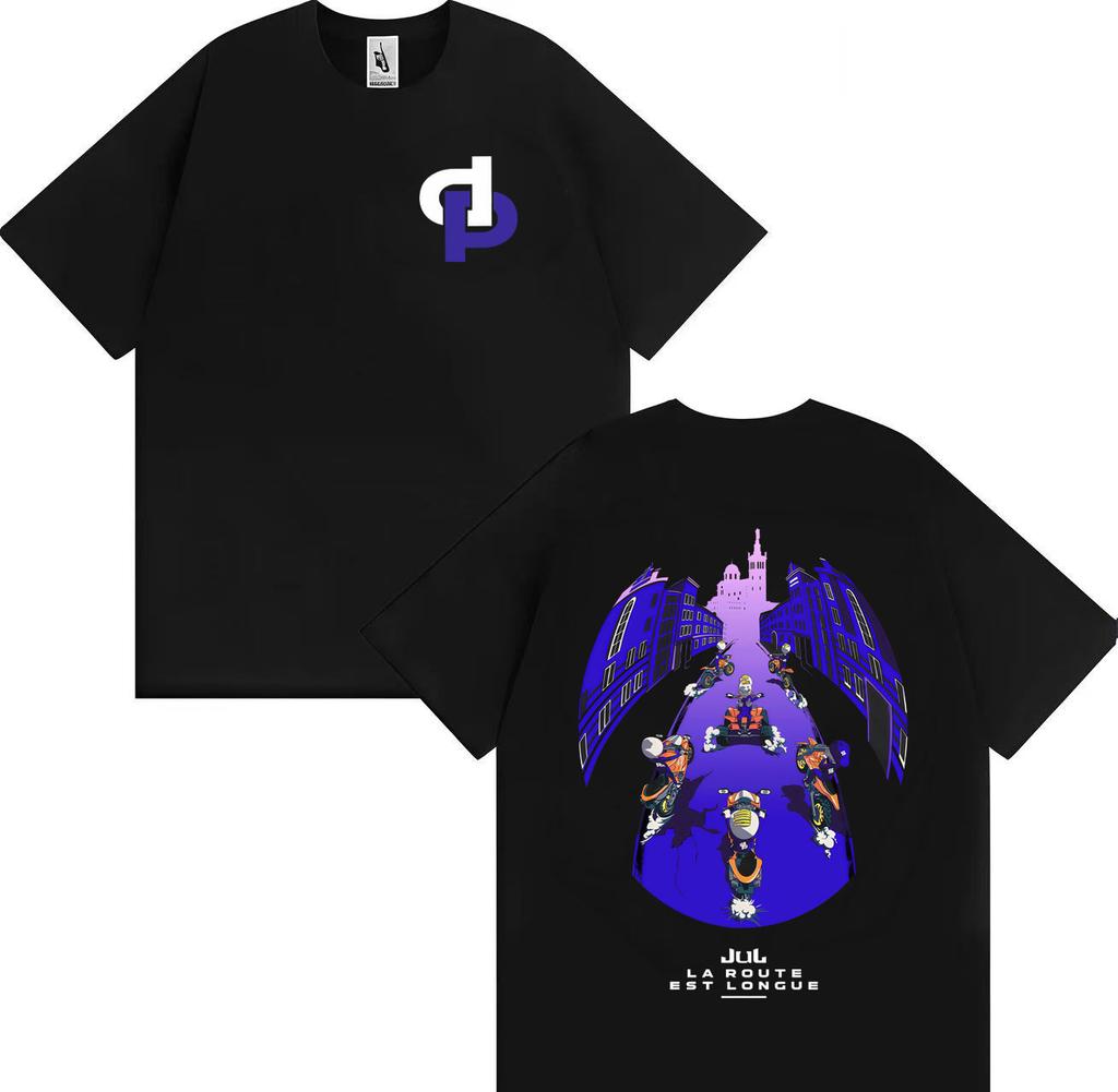 Rapper Jul New Album Graphic Print Loose Tshirt Man Woman Fashion Gothic Casual T Shirt Shortsleeved Cotton Oversized Cozy Tops