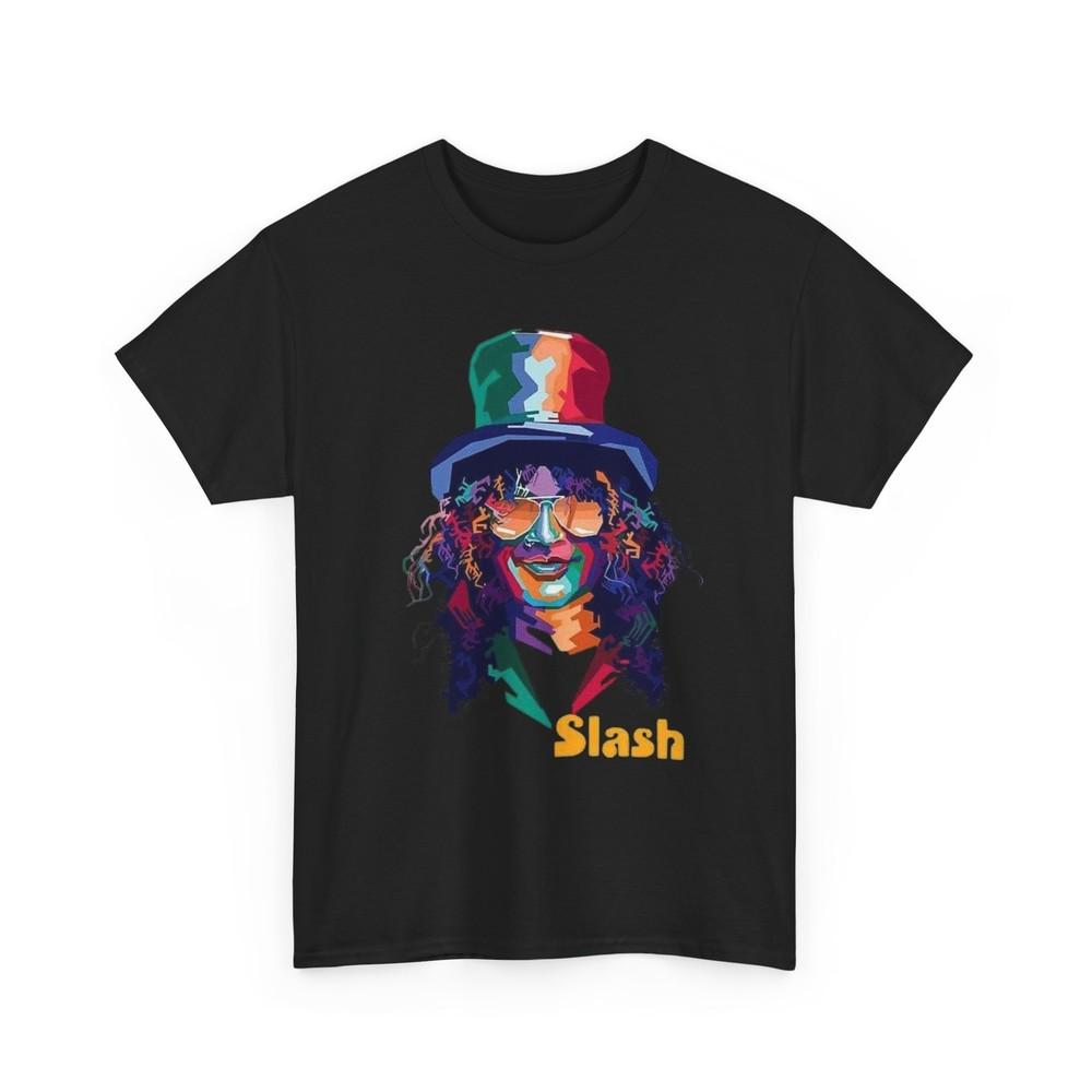Slash Art Unisex Tee, Rock Music Shirt, Guitarist Gift, Musician Apparel