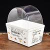 10Pcs Sandwich Burger Wrapping Packaging Box Toast Bread Oilproof Holder With Lid Take Out Box Pastry Tray Bakery Party Gift