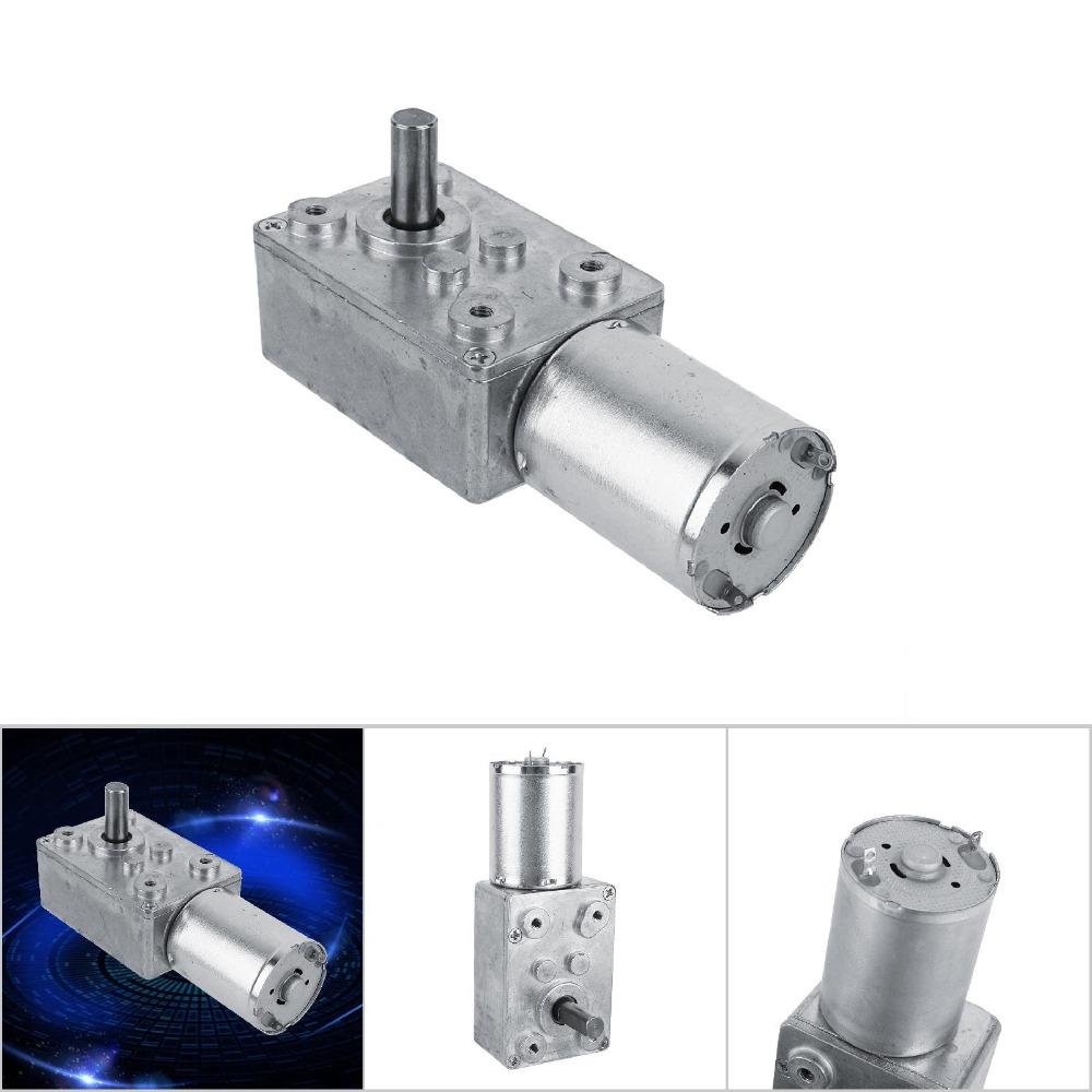 DC 12V Worm Gear Motor 62RPM 6RPM 20RPM Geared Motor Universal Electric Motor Industrial Machinery