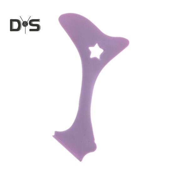 

Многофункциональный силиконовый трафарет для подводки глаз, многоразовый помощник для начинающих, помощник по рисованию подводки для глаз, 2-в-1, инструмент для нанесения крема для макияжа лица, руководство по подводке глаз фиолетовый