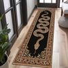 "Vintage Snake Pattern Carpet Mat Rug Non-Slip Mystical Theme Home Decoration for Living Room Bedroom" Bedroom Decor Carpet