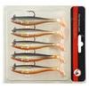 Artificial Swimbait Saltwater Sinking Baits Pre-Rigged Soft Lure Paddle Tail Fishing Lure for Trout Swim Baits