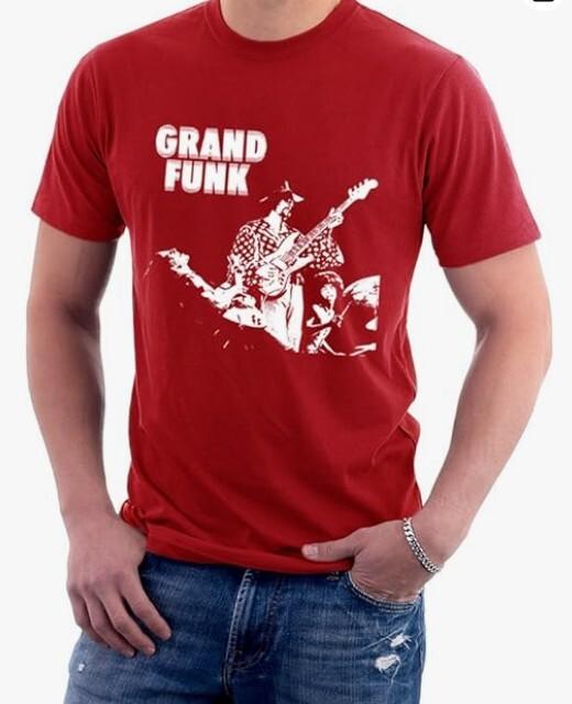 

Футболка GRAND FUNK RAILROAD BAND Классическая Красная Унисекс Унисекс Футболка S