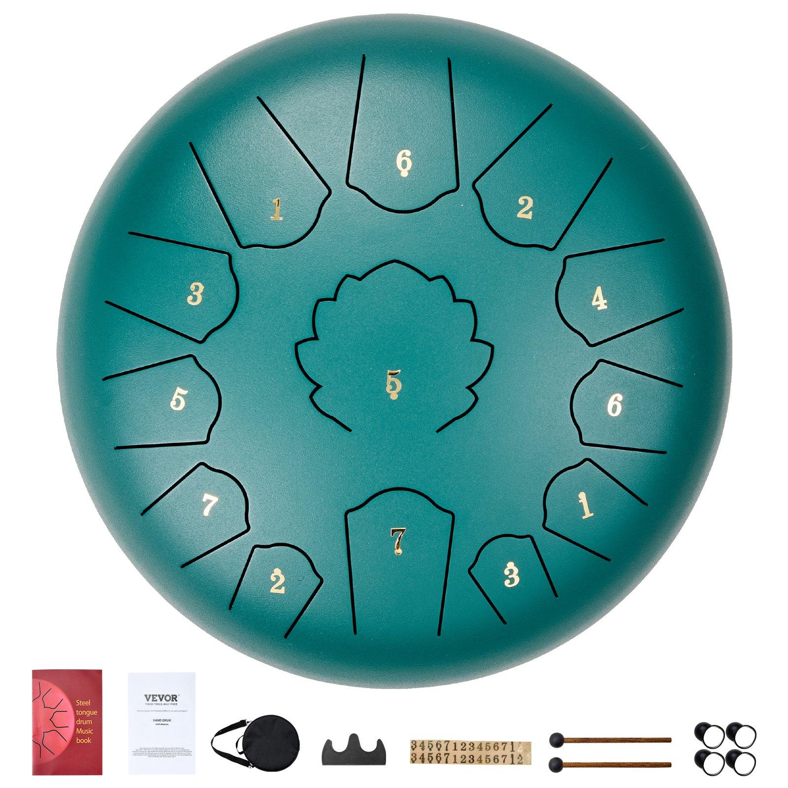VEVOR Steel Tongue Drum, 12 in