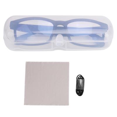 Smart Sound Glasses with Mic Blue Light Filter Touch Voice Assistant Outdoor Cycling Bluetooth 5.3 G
