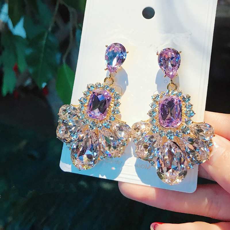 Hollow Out Earrings for Women 2024 Temperament Fringe Exaggerate Drop Earring Long Personality Wedding Zircon Girl Gift