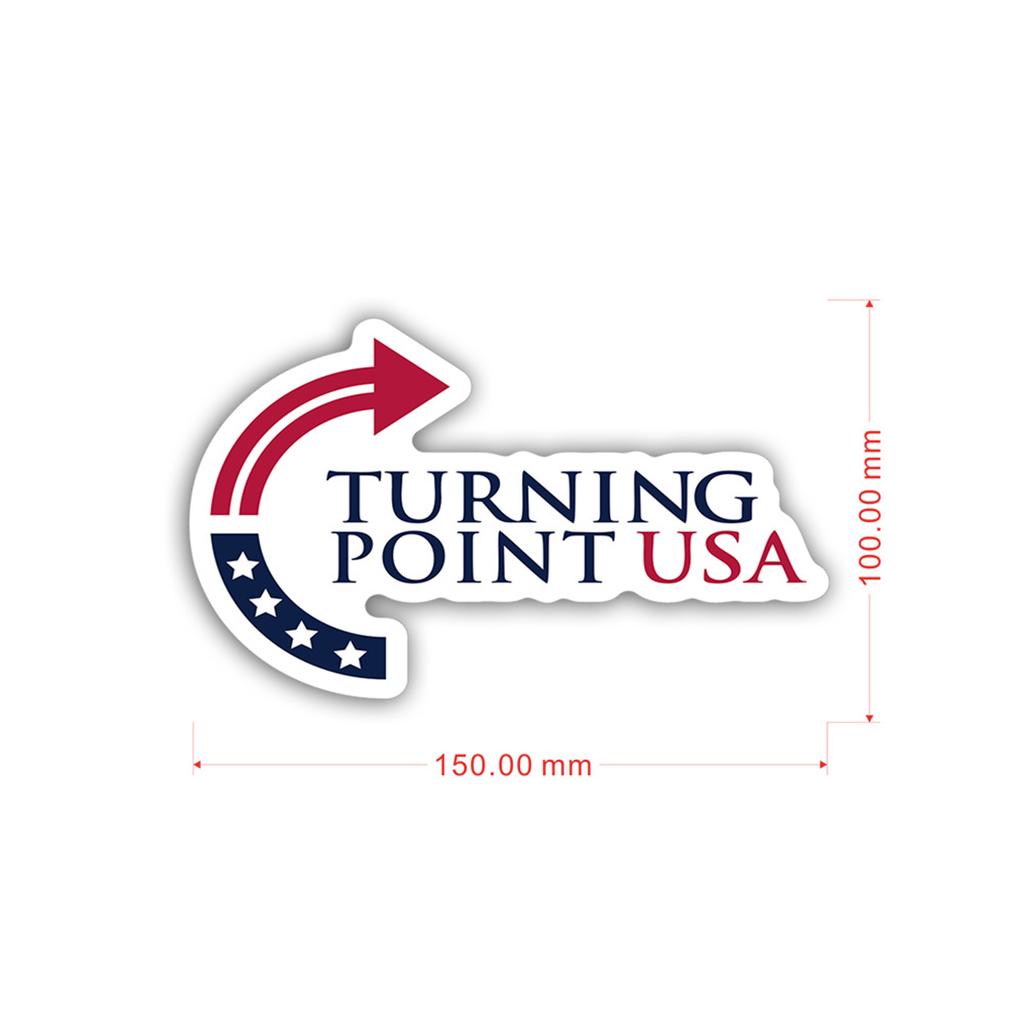 Turning Point USA Bumper Magnet Decal Removable 4x6Inch Magnetic Sign Car Magnet Decal for Truck SUV Van Bumper & Smooth Surface