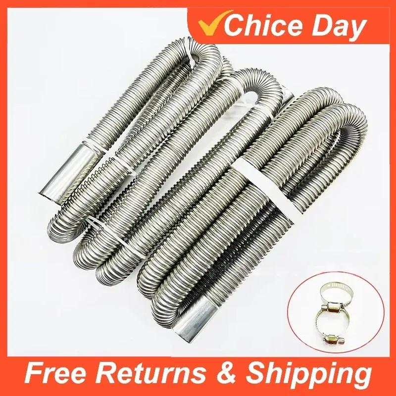 15cm 60cm 120cm 200cm 300cm Air Diesel Parking Heater Stainless Steel Exhaust Pipe Tube Gas Vent Hose Car Truck VAN