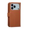Zipper Flip Magnetic Cards Solt Mirror Wallet Leather Case For iPhone 17 Pro Max 16 Plus 15 14 13 12 11 Strap Slim Book Cover