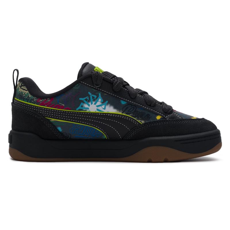 Puma Park Lifestyle Low Top Casual Skate Shoes Black Multi Unisex 406664-01