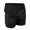 Mens Double-Layer Swim Trunks Quick-Dry Beach Shorts Pool Spa Surfing Casual Wear