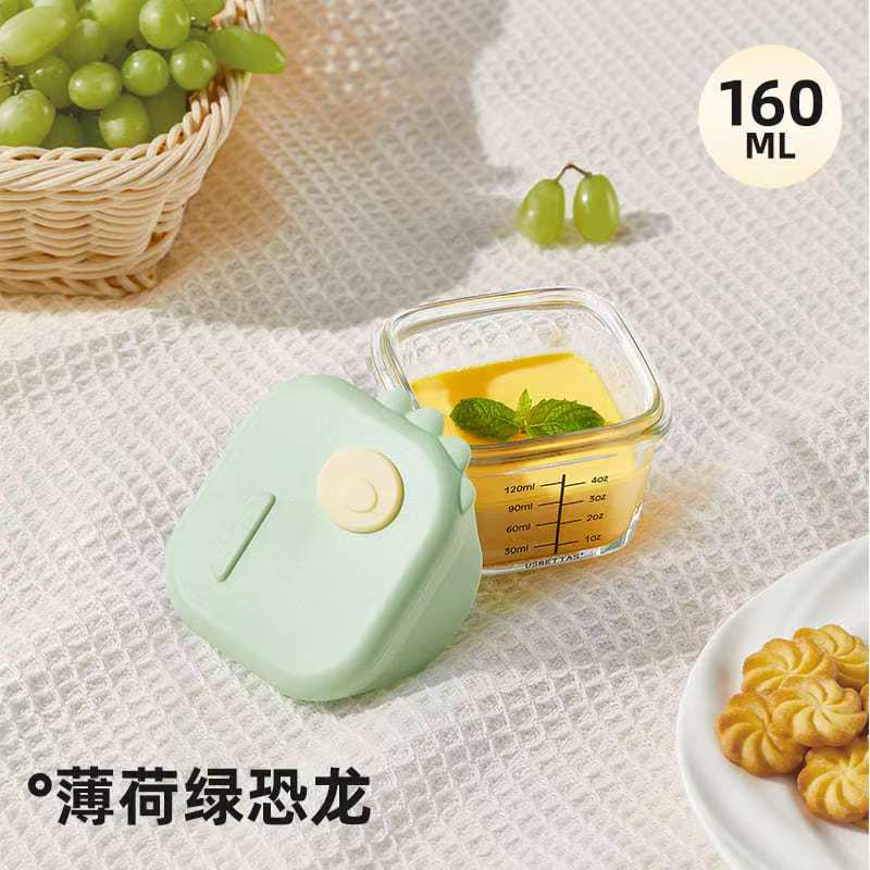 Glass Complementary Food Bowl Capable of Steaming Cooking Food Preservation Storage Portable Baby Specific Graduated Cup Mold