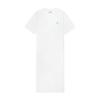 New MLB Short-Sleeved Dresses Women's Ivory White 3FOPB0243-50IVS