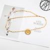 Light Luxury Sunflower Waist Chain Women'S Niche Texture Retro Small Daisy Belt Chain Accessories Retro