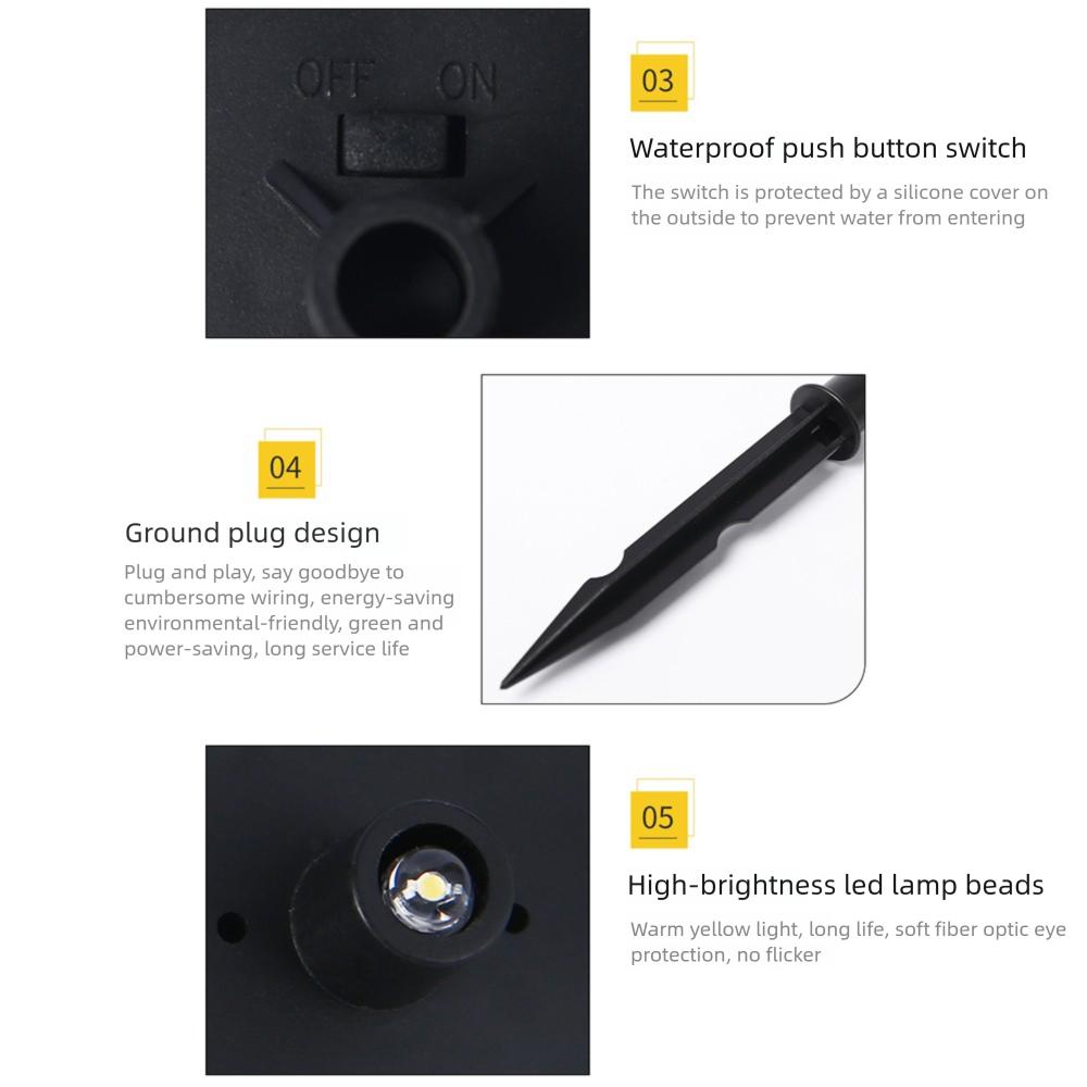 Solar Owl Grounding Light Waterproof Outdoor Landscape Light Lawn Garden Terrace Channel Night Scene Decorative Light