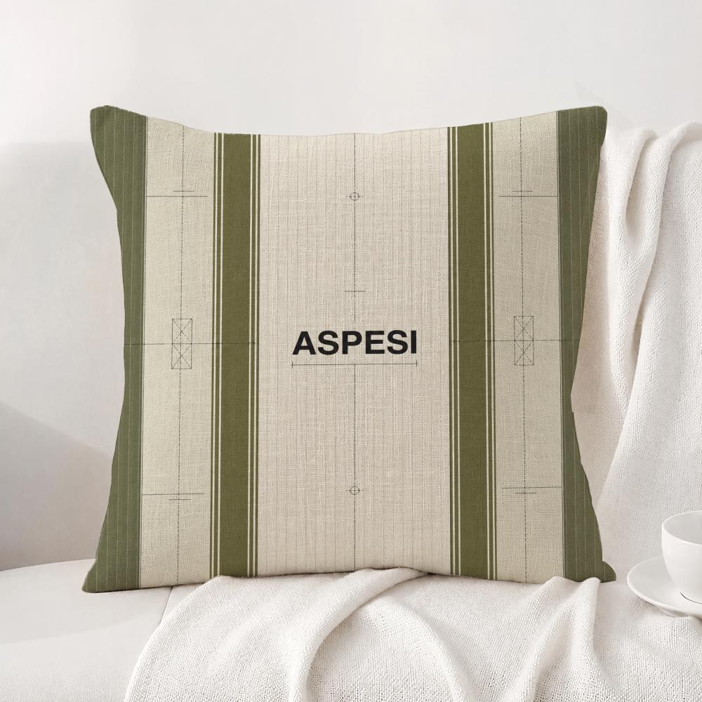 Brand Aspesi Cushion Cover Natural Linen Pillowcase Set AllinOne Decor Cushion Cover for Sofa Bedroom Chair