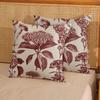 1Pc Vintage Navy Floral Pillow Covers - Polyester, 2D Double-Sided Printed, Decorative Pillow Cases For Sofa & Bedroom, Perfect