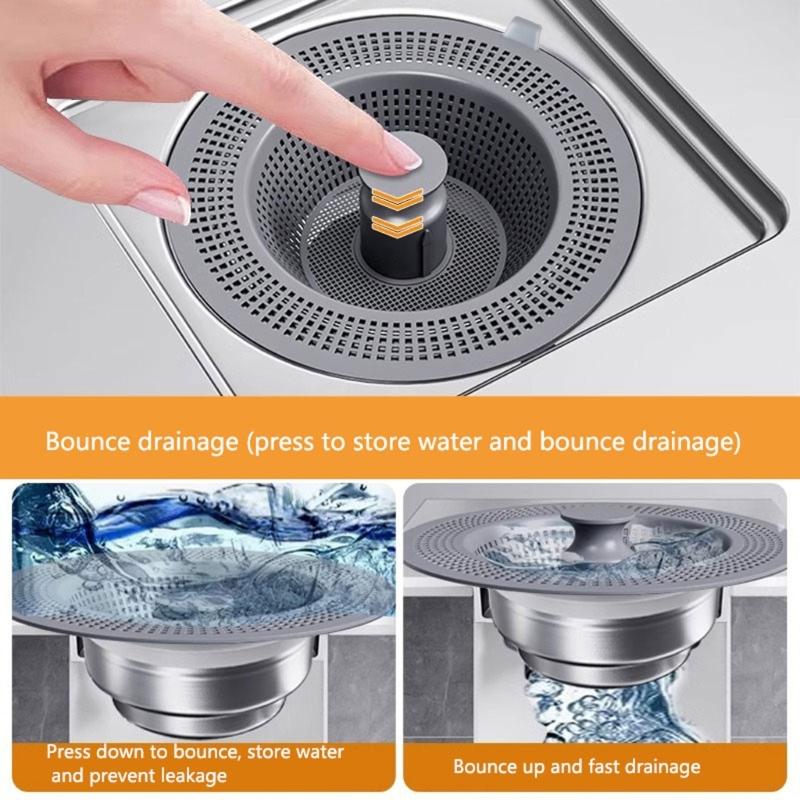 General Kitchen Sink Drain Strainer Stainless Steel Practical Sink Filter Efficient Filtering Kitchen Sink Plugs