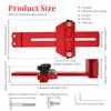 Thin Rip Table Saw Jig Guide Aluminum Alloy Woodworking Thin Ripping Jig High Precision Narrow Strip Repetitive Cutting Guide