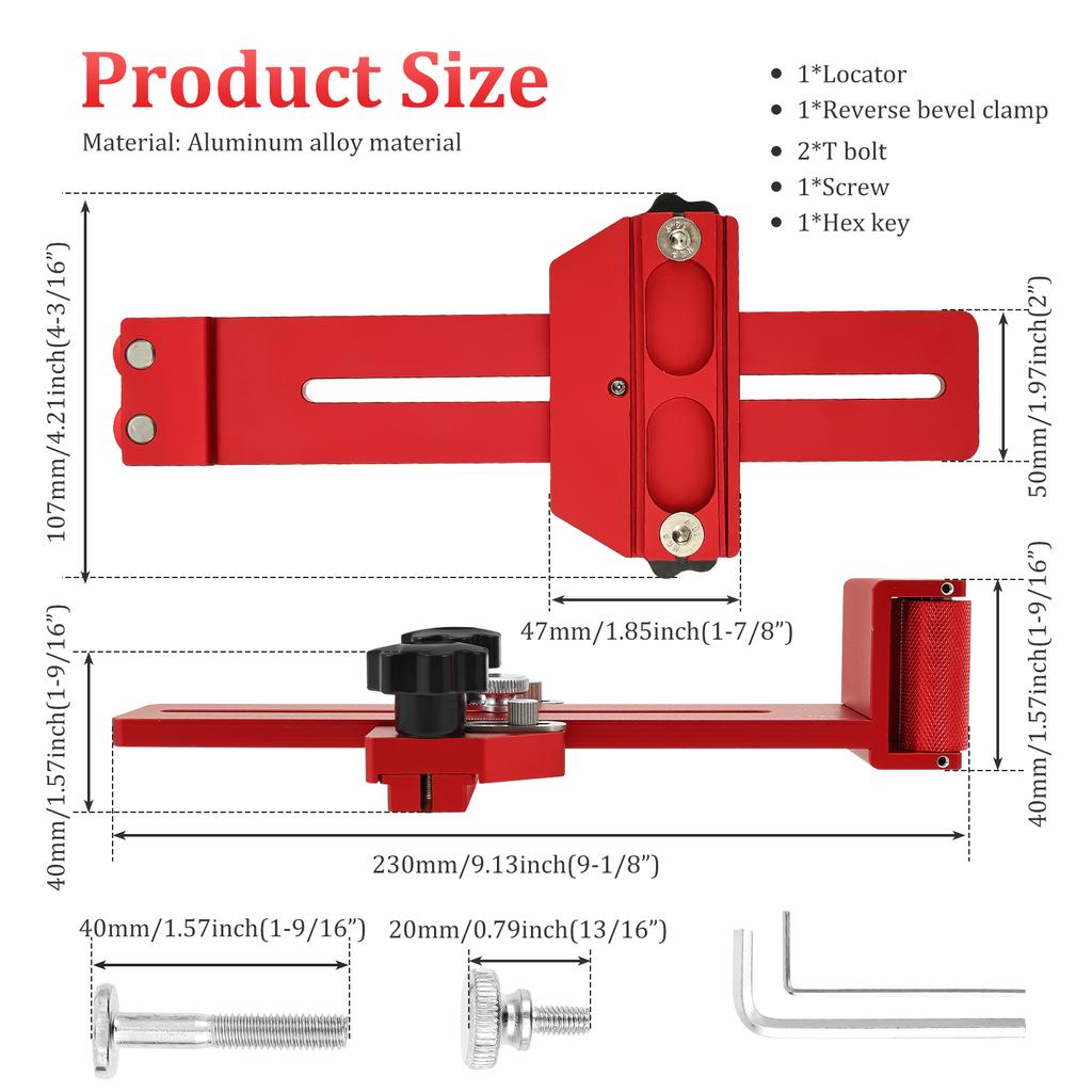 Thin Rip Table Saw Jig Guide Aluminum Alloy Woodworking Thin Ripping Jig High Precision Narrow Strip Repetitive Cutting Guide
