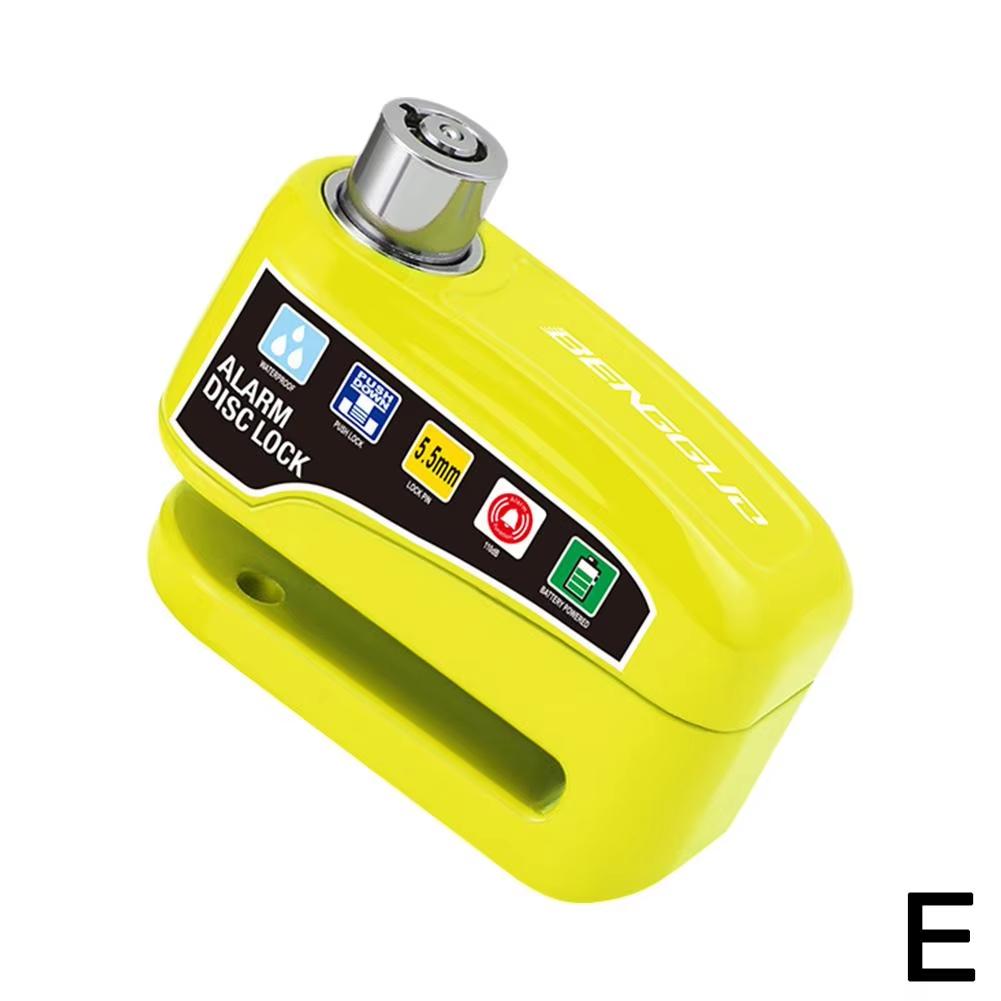 Scooter Motorcycle Bicycle Alarm Wheel Disc Brake Lock Waterproof Anti-Theft Aluminum Alloy 110dB Safety Tool Moto Accessories