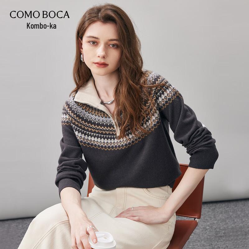 Женский шерстяной свитер Comon Boca в стиле Fair Isle S