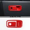 For 2021-2023 Ford Bronco ABS Red Car Co-pilot Storage Box Switch Cover Trim 2P