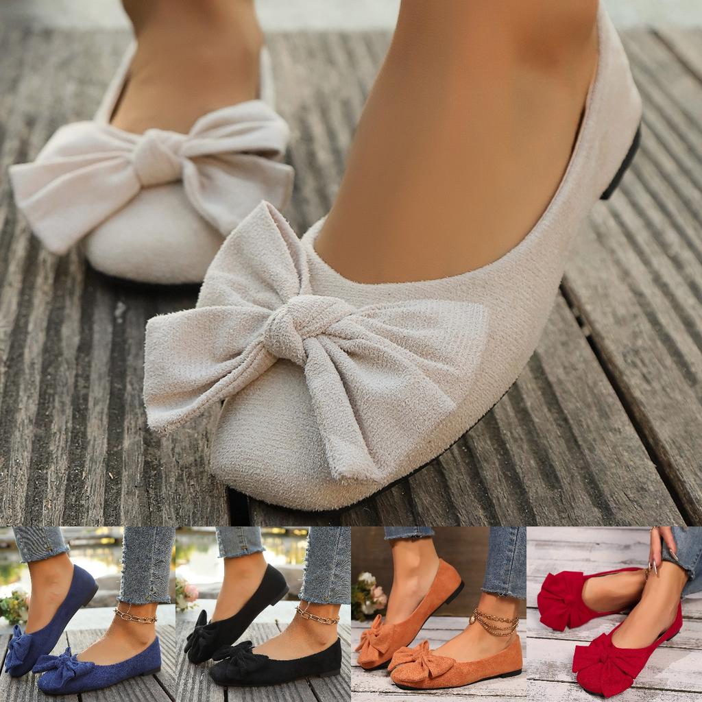 Übergröße Bow Peep Toe Slipper Damen Sommer
