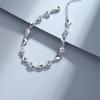 SILVER Necklace Women' Chain Heart Pendant As a gift + SET