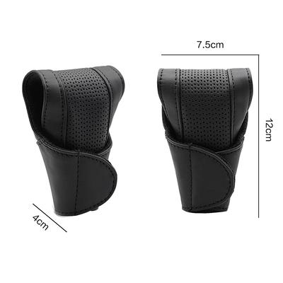 Car Gear Shift Cover Leather Shift Lever Cover Gearbox Shifter Knob Protector Automatic Transmission Handle Stick Case Styling