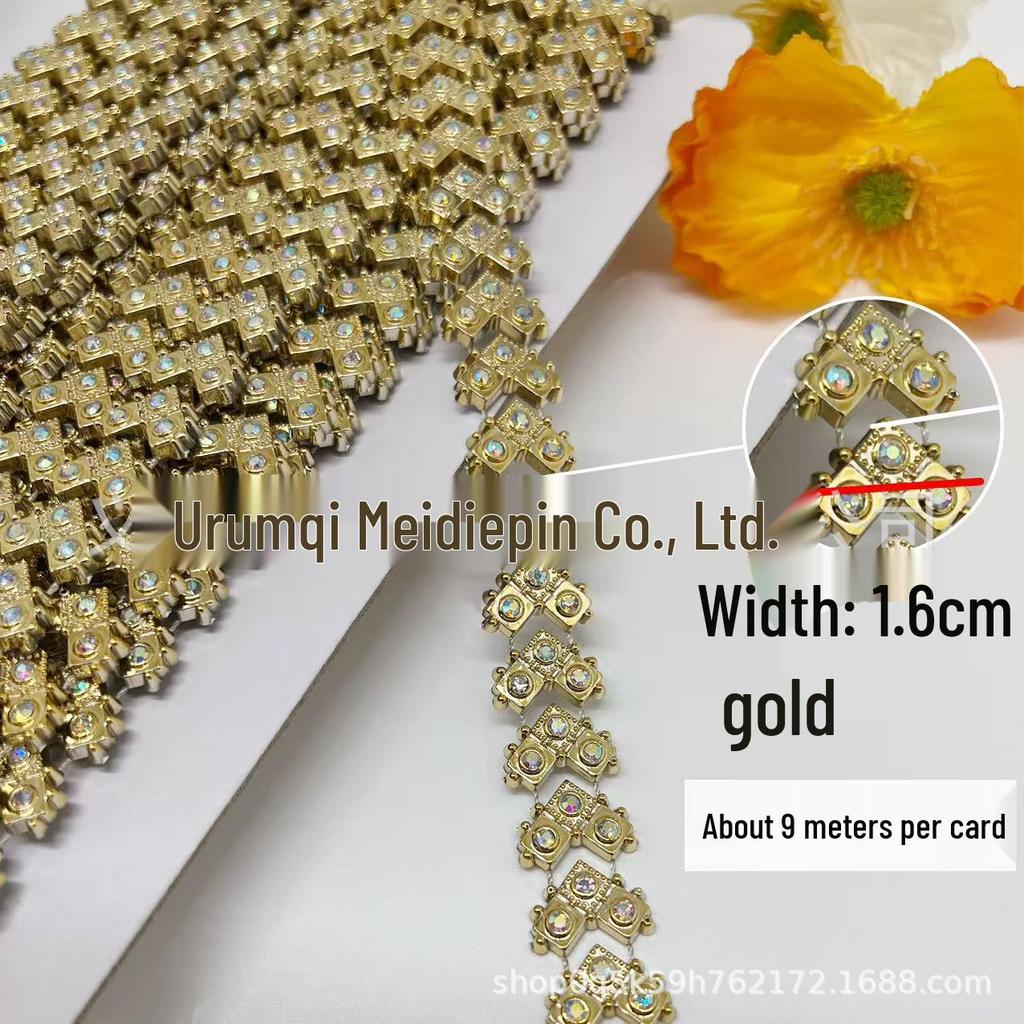 Miao Ethnic Rhinestone Lace & Gem DIY Decoration Accessories