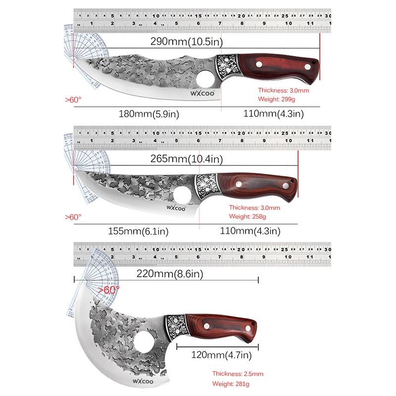 Nerezová Santoku Univerzální Škrabka Jedinečné Nože Ostrý Sashimi Nůž Kuchyňský Víceúčelový Nůž Nůž na Hovězí Rybí Maso Sekáček Vykosťovací Nůž
