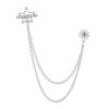 Men's Luxury Lapel Pin Brooch Set - High-End Suit Chain Badge for New Year Gift