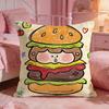 FoodBurgerS Cushion Cover Premium Comfort Reversible Pillow Cove Two in One Design for Any Room  Car Interior