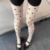 Vintage Korean Polka Dot Sheer Tights Women High Waist Pantyhose Silk Tights Women Slimming Sexy Stockings High Elastic Leggings