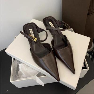 Sommer Abdeckung Zehen Damen Hausschuhe Mode Singbacks Pantoletten Schuhe Damen Elegant Dünner Absatz Pantoletten Stripper Party Sandalen