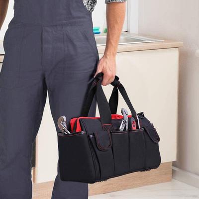 Borsa portautensili Kit portautensili da 16 pollici Kit elettrico a 7 tasche con tracolla regolabile