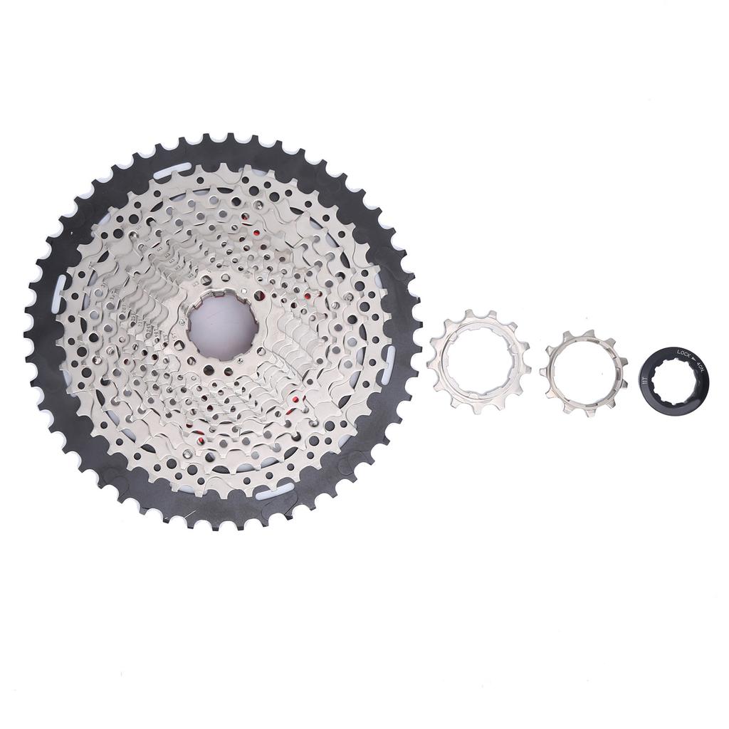 GUB Mountain Bike 13 Speed Freewheel 11‑50T Black and Silver Bicycle Cassette Flywheel