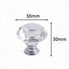 KAK Gold Diamond Crystal Glass Cabinet Knobs and Handles Cupboard Door Pulls Zinc Alloy Kitchen Handle Furniture Door Hardware