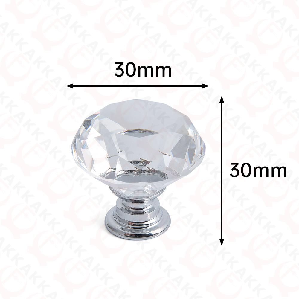 KAK Gold Diamond Crystal Glass Cabinet Knobs and Handles Cupboard Door Pulls Zinc Alloy Kitchen Handle Furniture Door Hardware